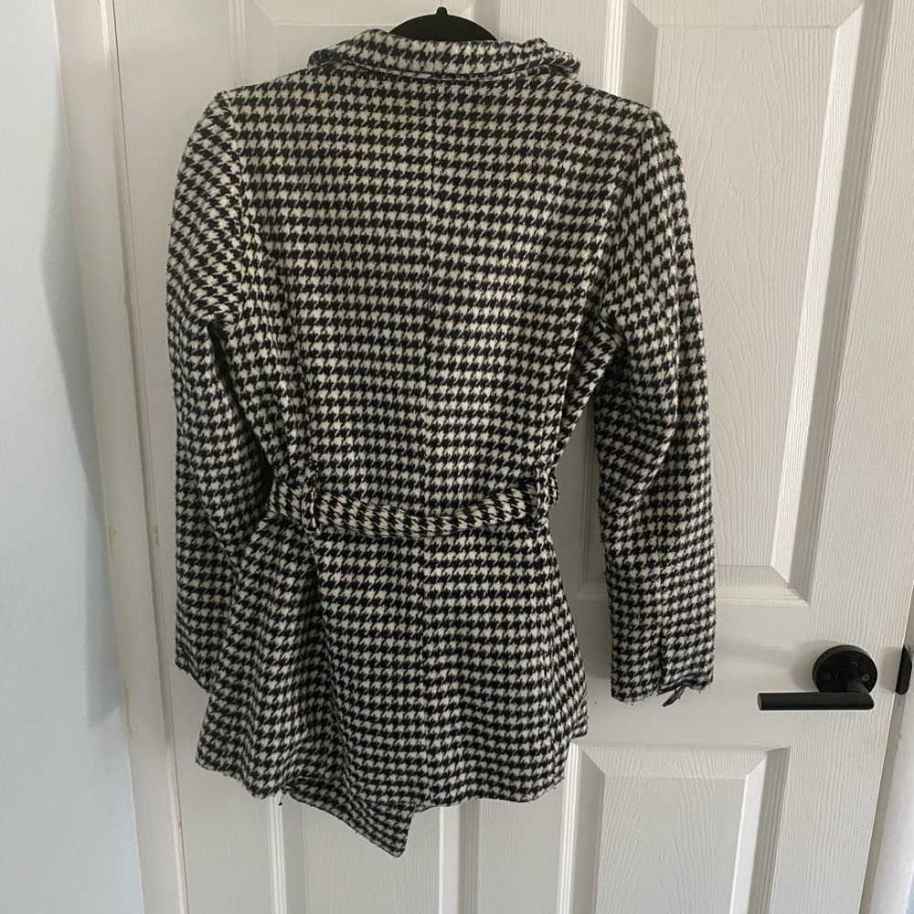 Houndstooth cowl neck coat - S - Lovestitch - Picture 4 of 8